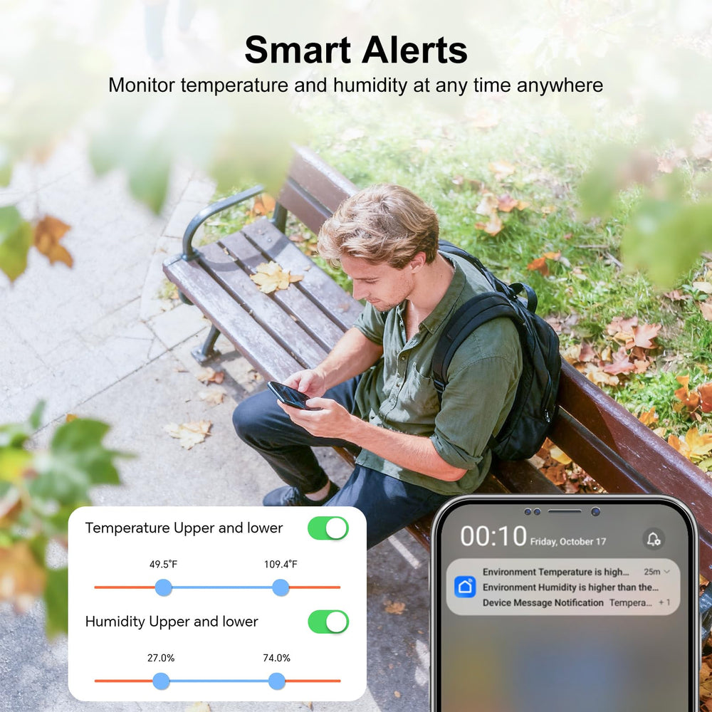 eMylo sensor in use on shelf monitoring room for peace of mind
