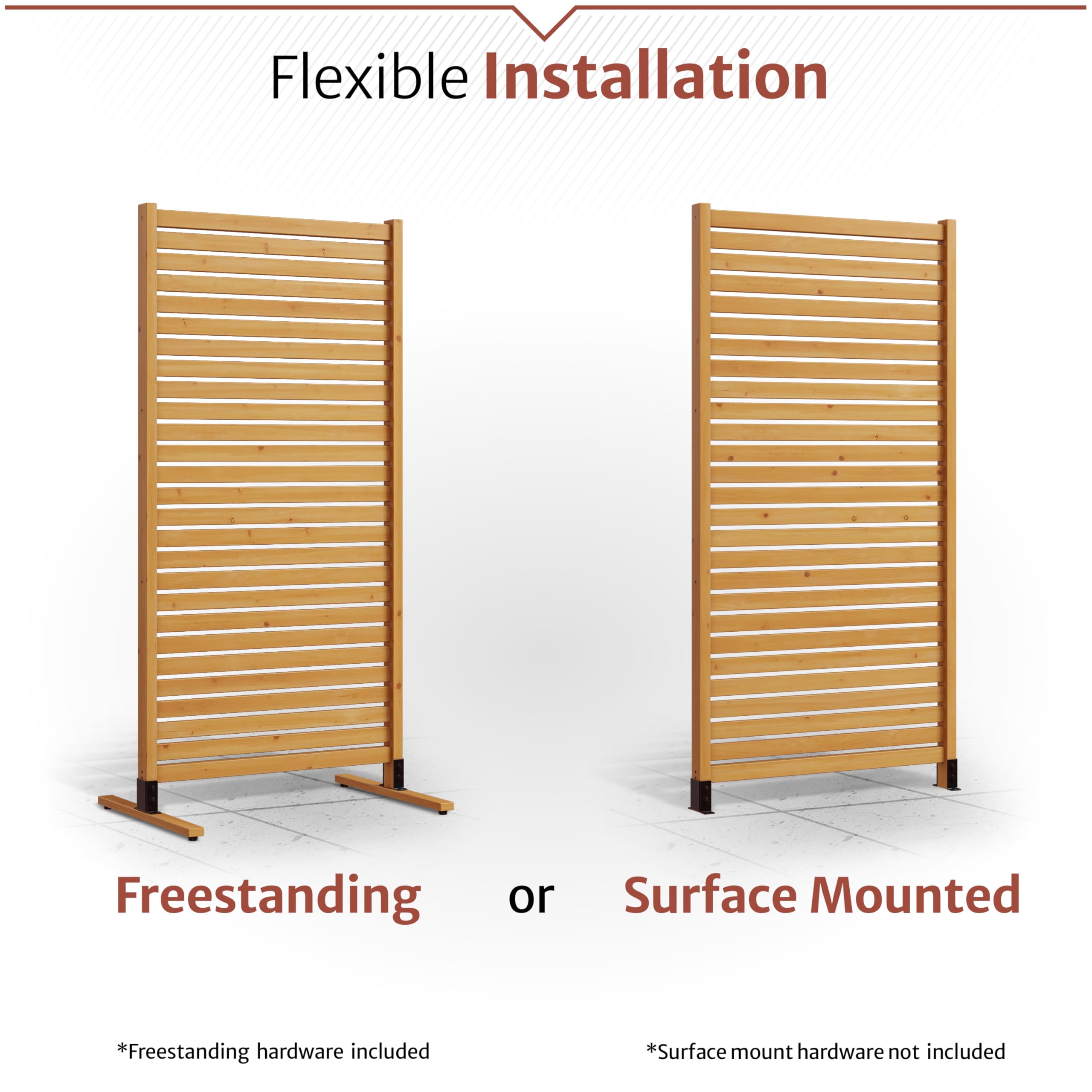 Enclo cedar close-up grain highlights natural wood texture and durable finish benefit