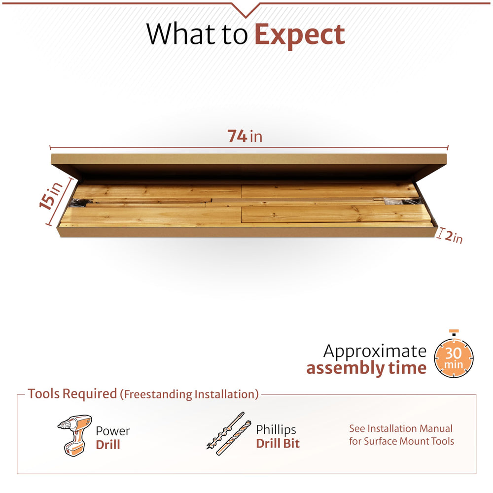 Enclo cedar next to chair size comparison showing height and coverage benefit