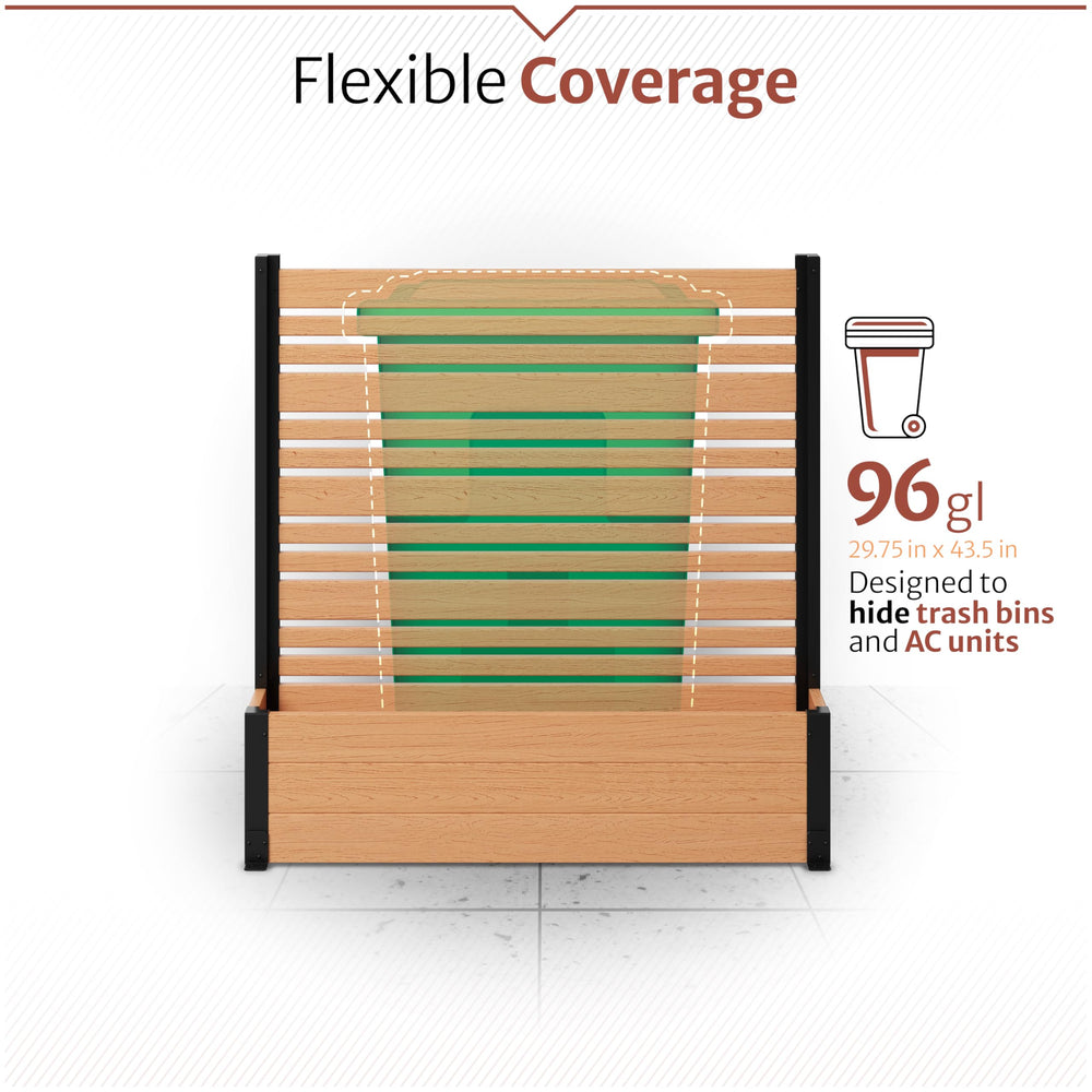 Enclo Florence installed on balcony demonstrating privacy and space-defining benefit