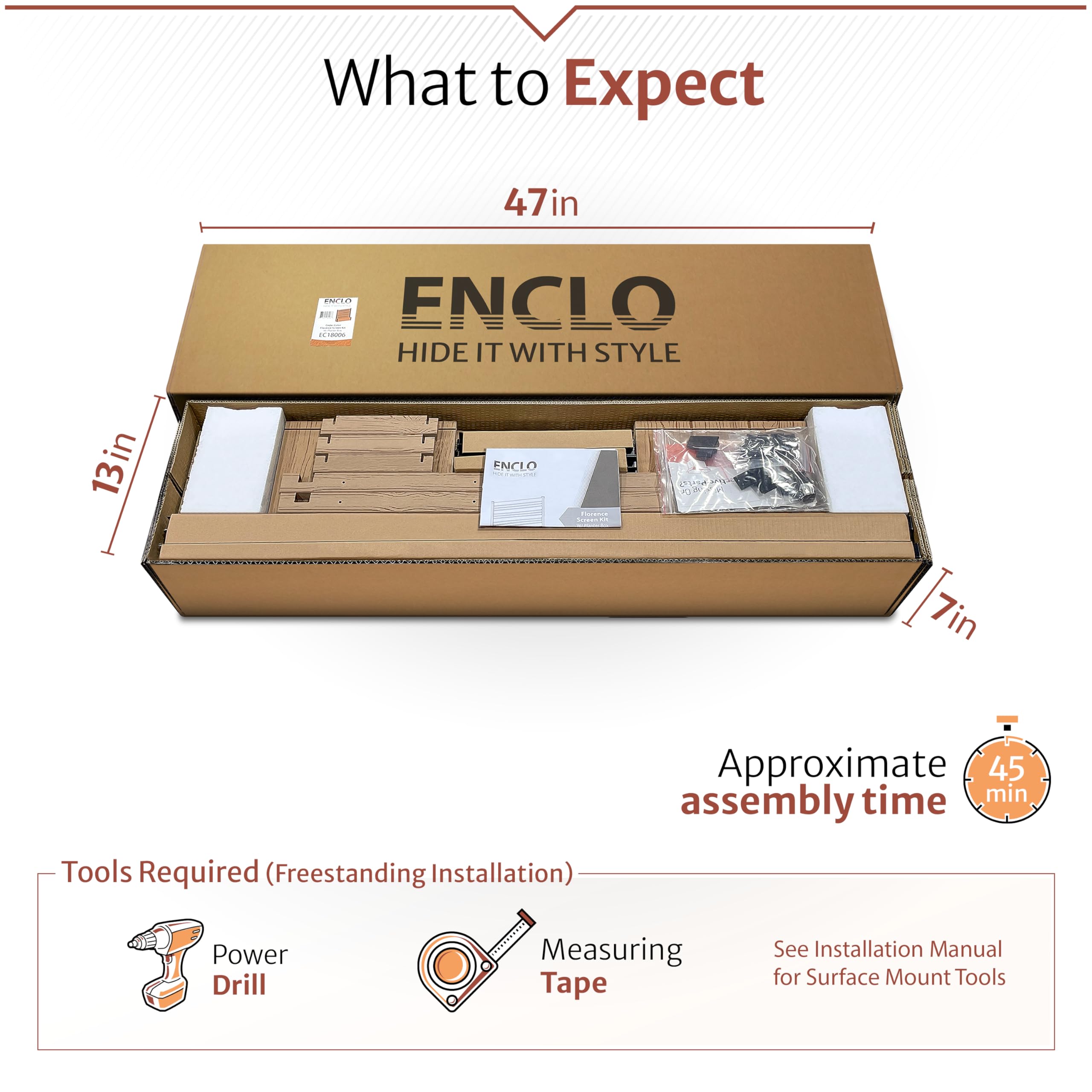 Enclo Florence beside chair for scale showing compact footprint and practical benefit
