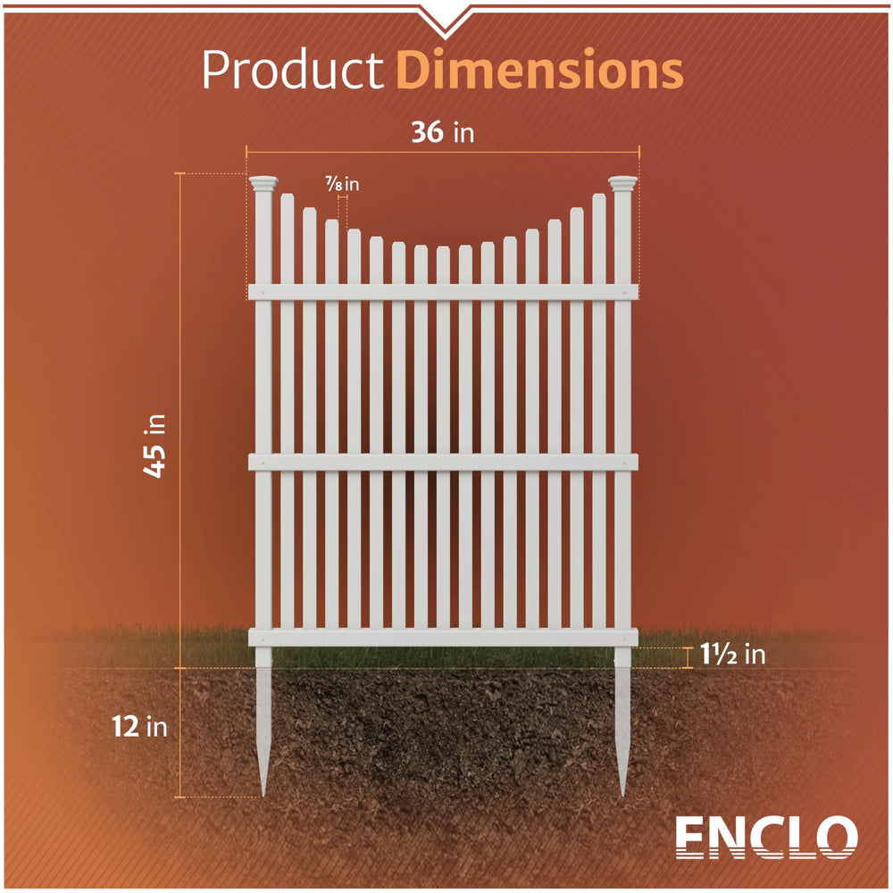 Enclo Privacy Screens corner installation in garden showing quick no-dig privacy benefit