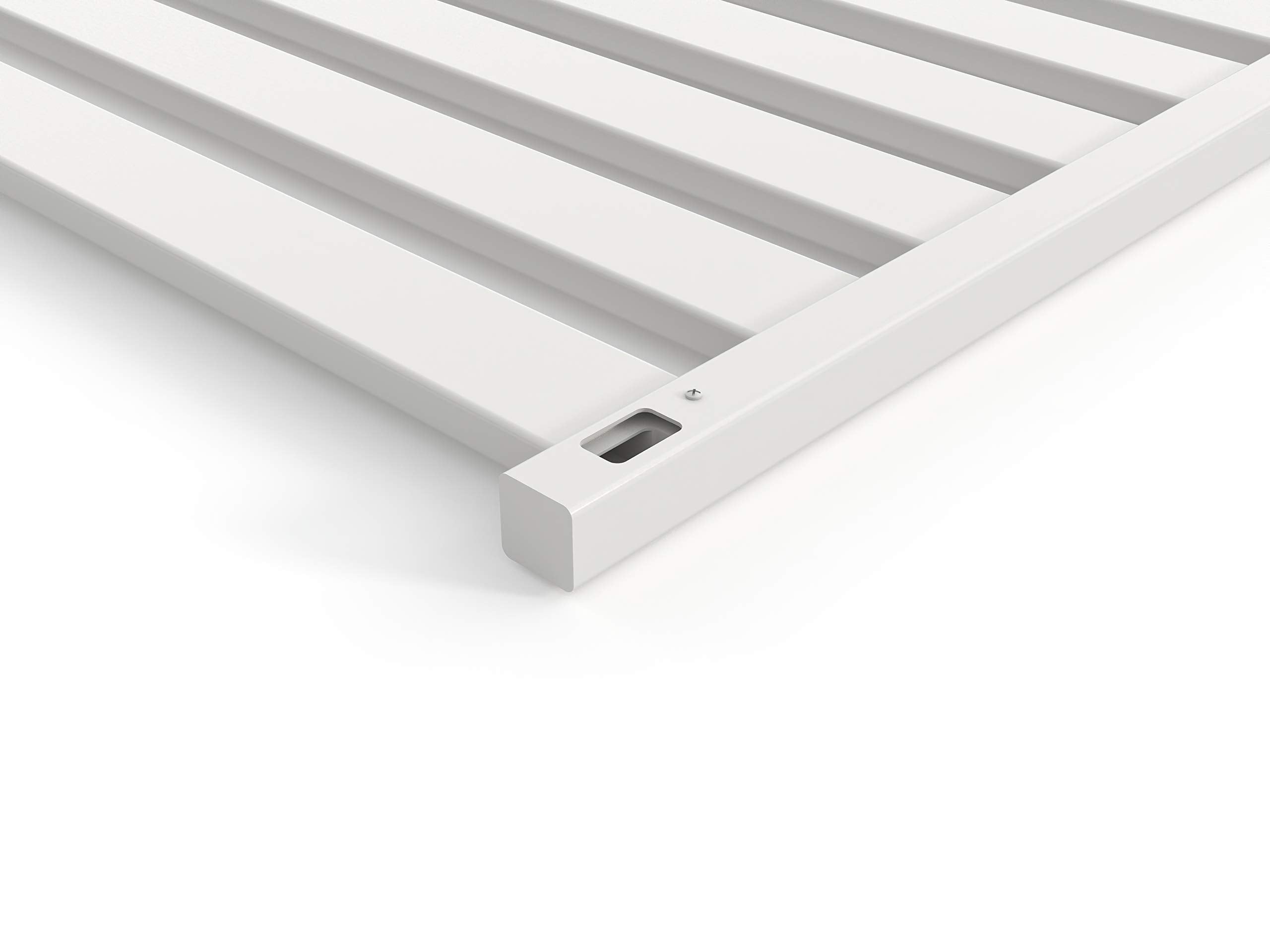 Enclo Privacy Screens rooftop topper used as AC cover protecting unit while allowing ventilation