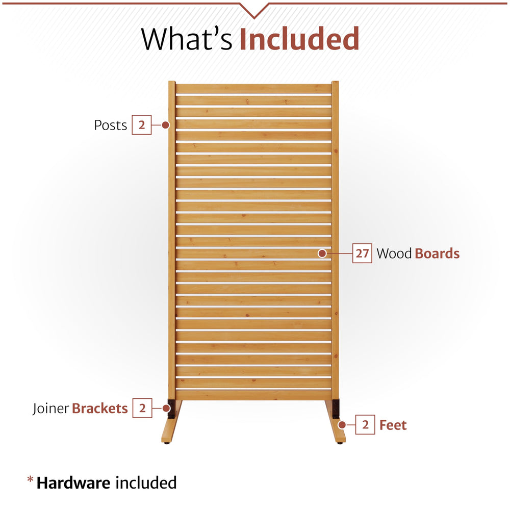 Enclo privacy screen on patio demonstrates concealment and enhances outdoor comfort
