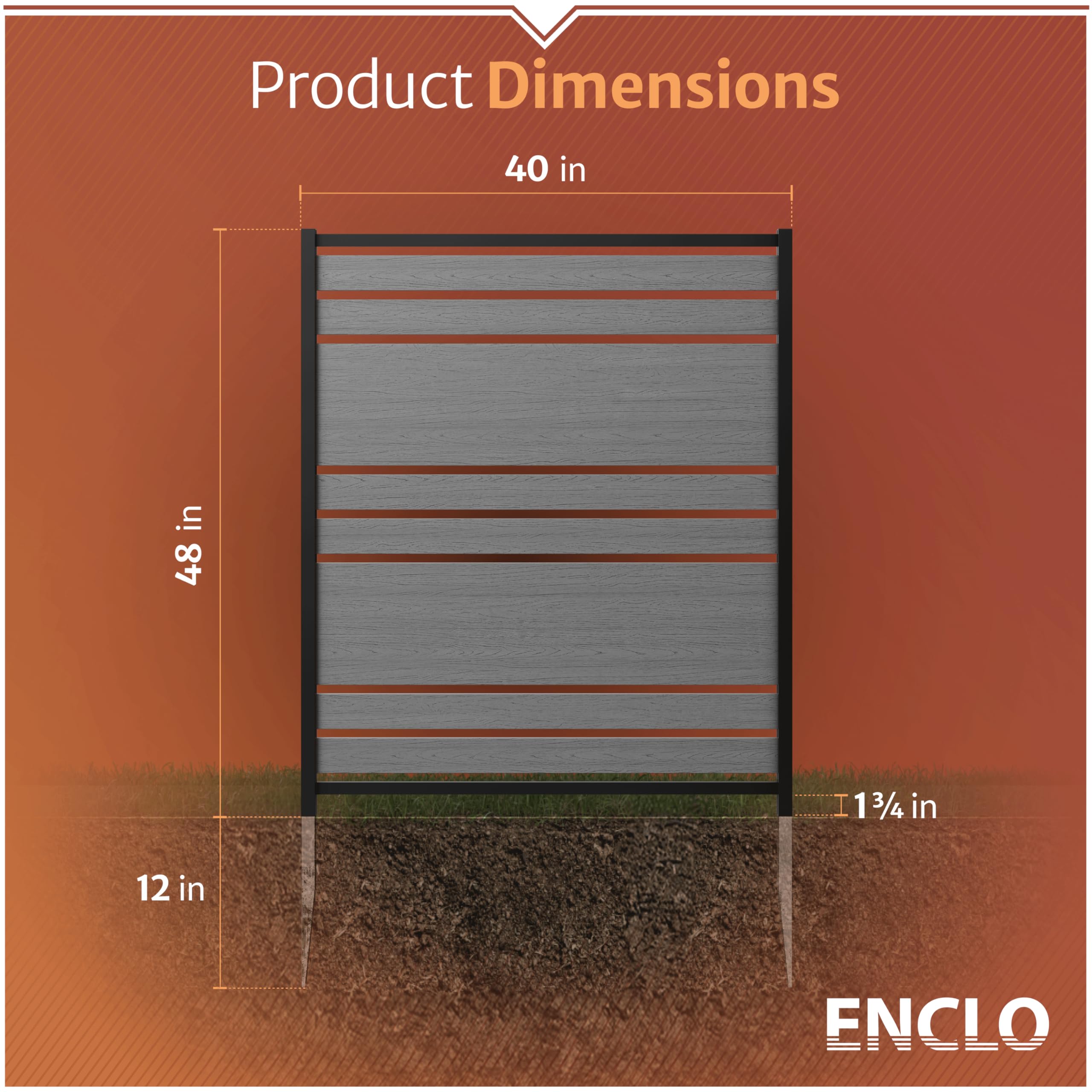 Enclo Vienna vinyl texture detail demonstrating weather-resistant easy-clean surface