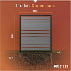 Enclo Vienna vinyl texture detail demonstrating weather-resistant easy-clean surface
