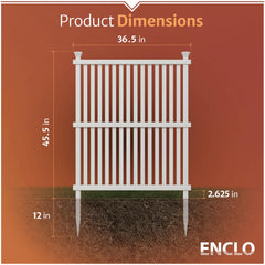 Enclo Wilmington installed around equipment demonstrating quick no-dig setup