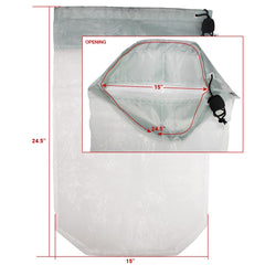 Endless Patio drawstring detail displaying secure attachment and easy removal benefit