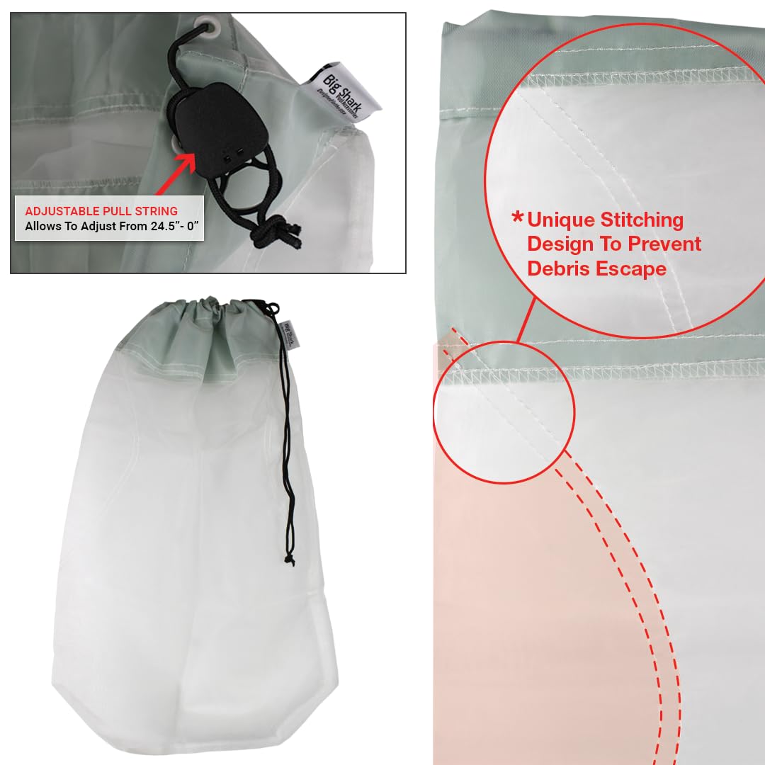 Endless Patio bag installed on vacuum head demonstrating compatibility and efficiency