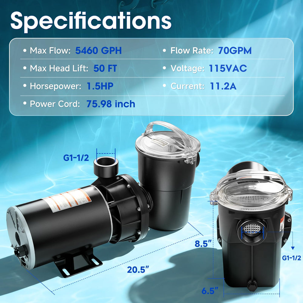 Enduropool pump mounted by pool demonstrating quiet operation and circulation