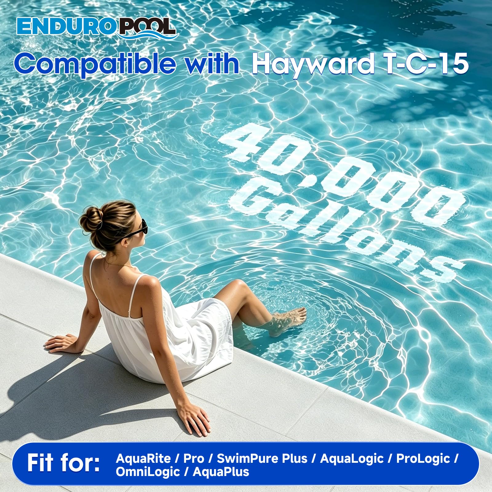 Enduropool close-up of titanium core electrodes demonstrating durable, long-lasting performance