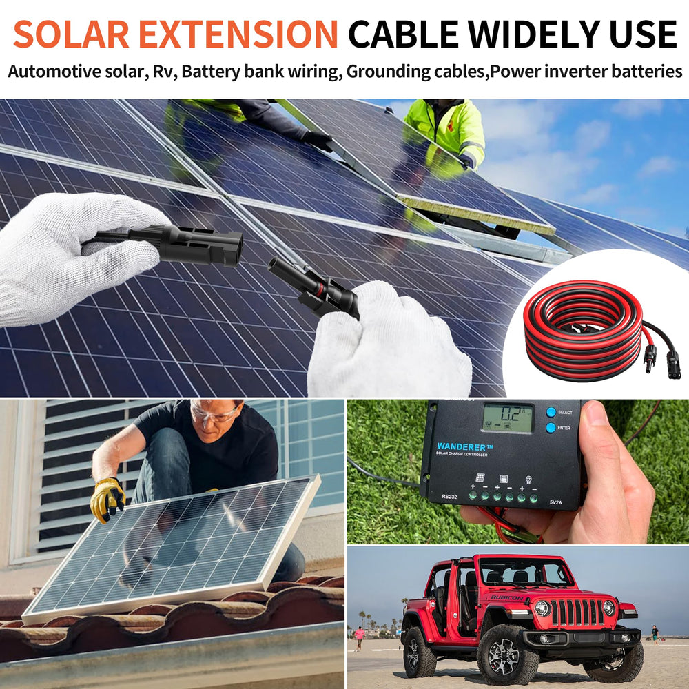 energeaster cables connected on rooftop solar panels illustrating easy installation and reliability