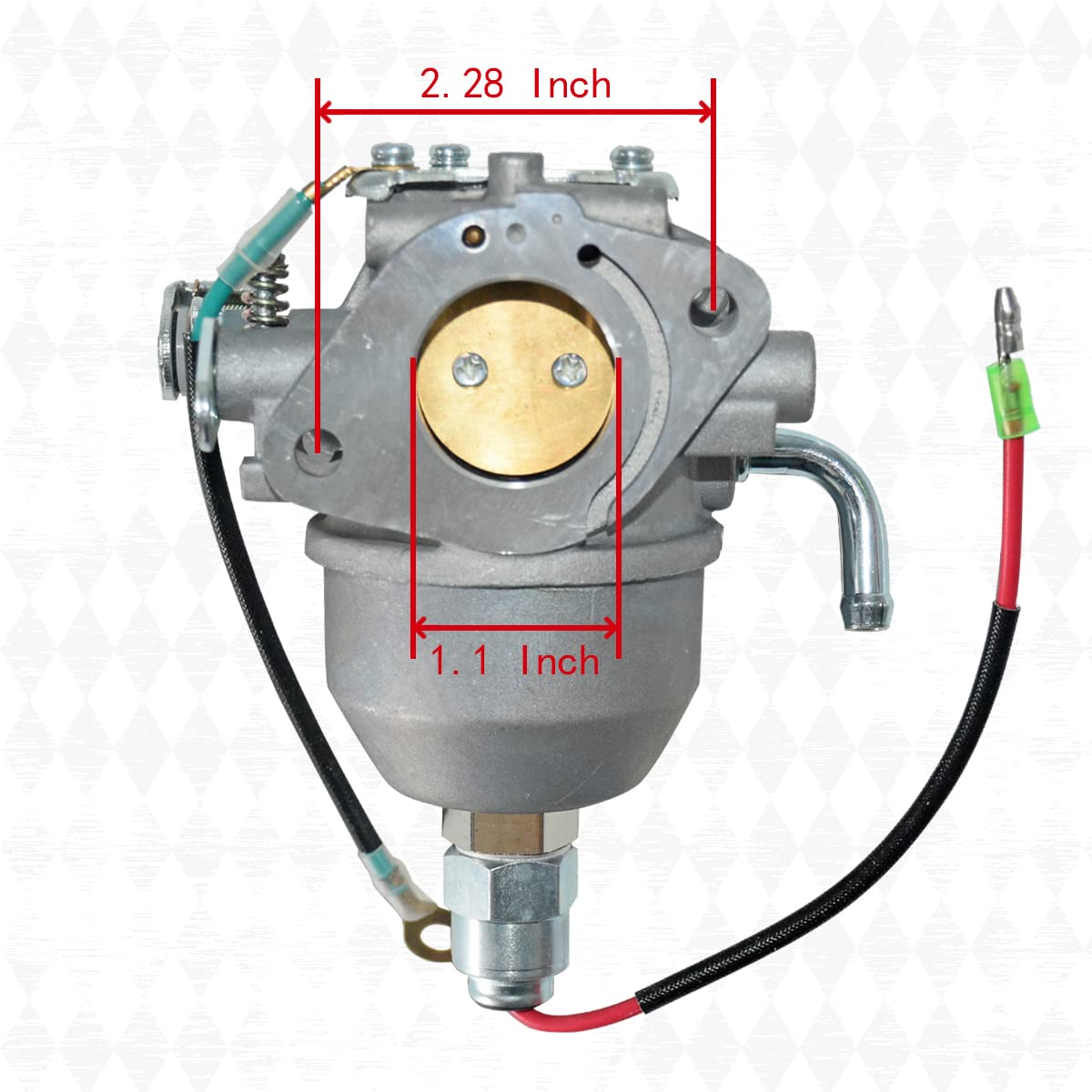 ENGICARB carburetor side close-up highlighting throttle linkage and quality casting