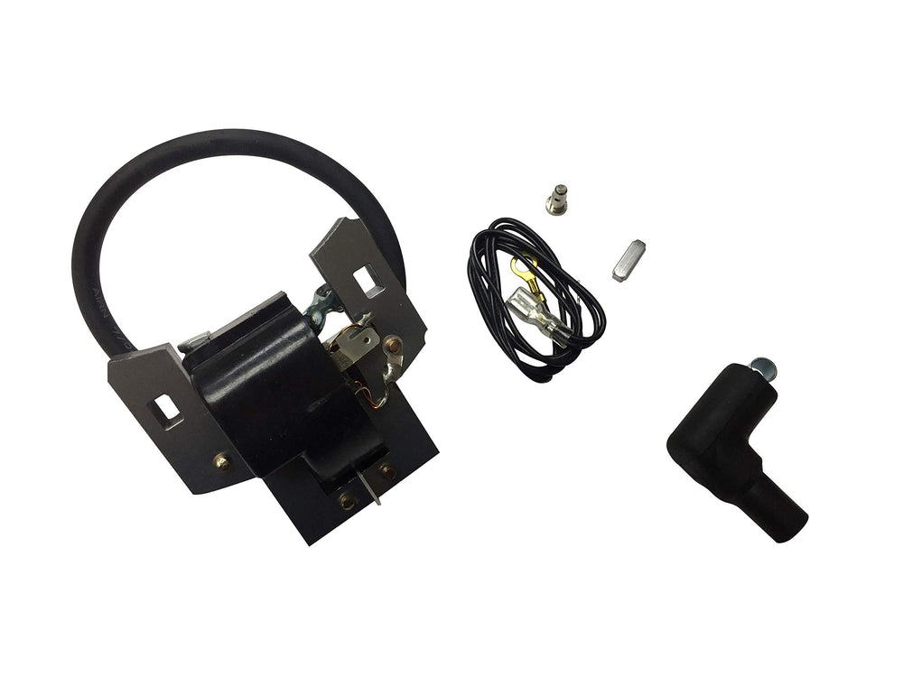 EngineRun ignition coil front view showing mounting holes and robust design for reliable replacement