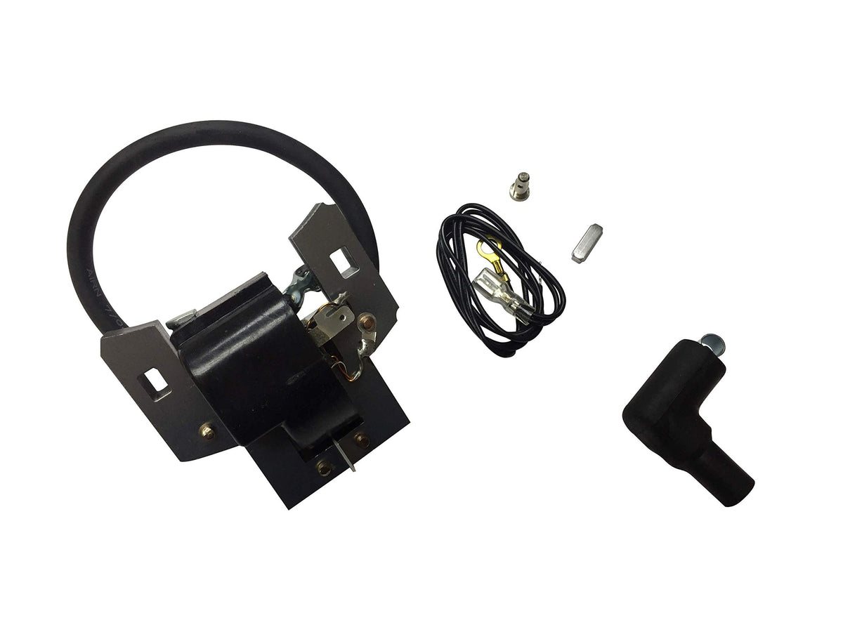EngineRun ignition coil front view showing mounting holes and robust design for reliable replacement