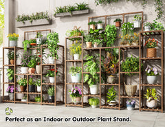EnHomee tier detail with built-in hooks supporting hanging planters