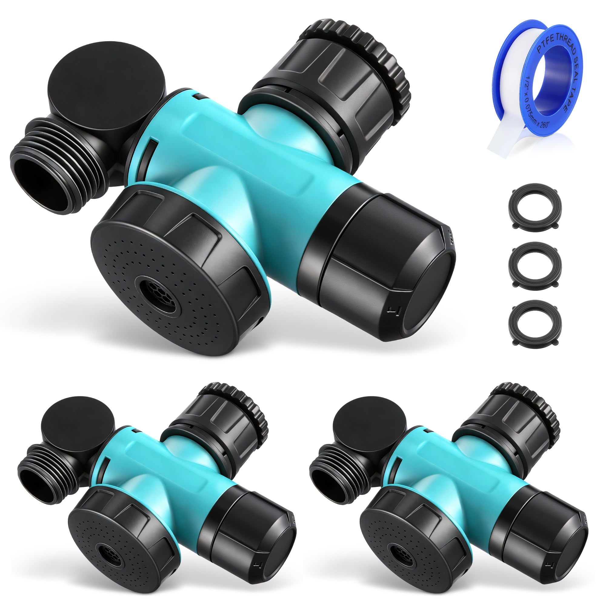 Enhon front view adapter attached to faucet showing durable connection and convenience
