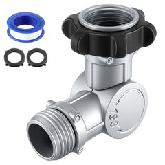 Enhon front view packaging showing two swivel connectors, clear benefit of ready replacement