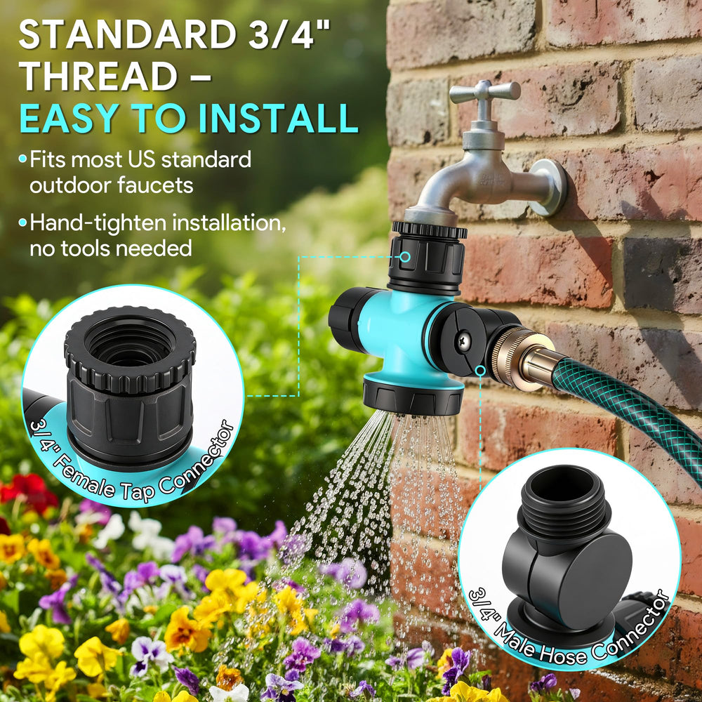 Enhon installation hand tightening showing tool-free setup and secure seal