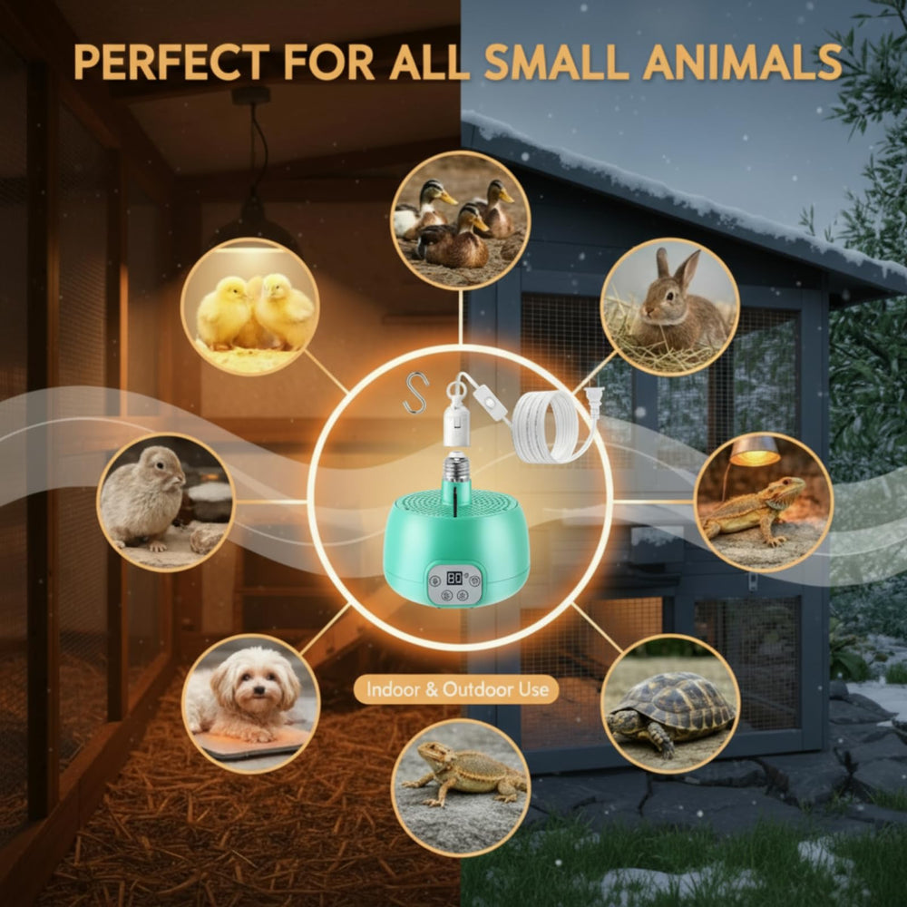 Enhon heater installed in backyard coop demonstrating practical everyday use