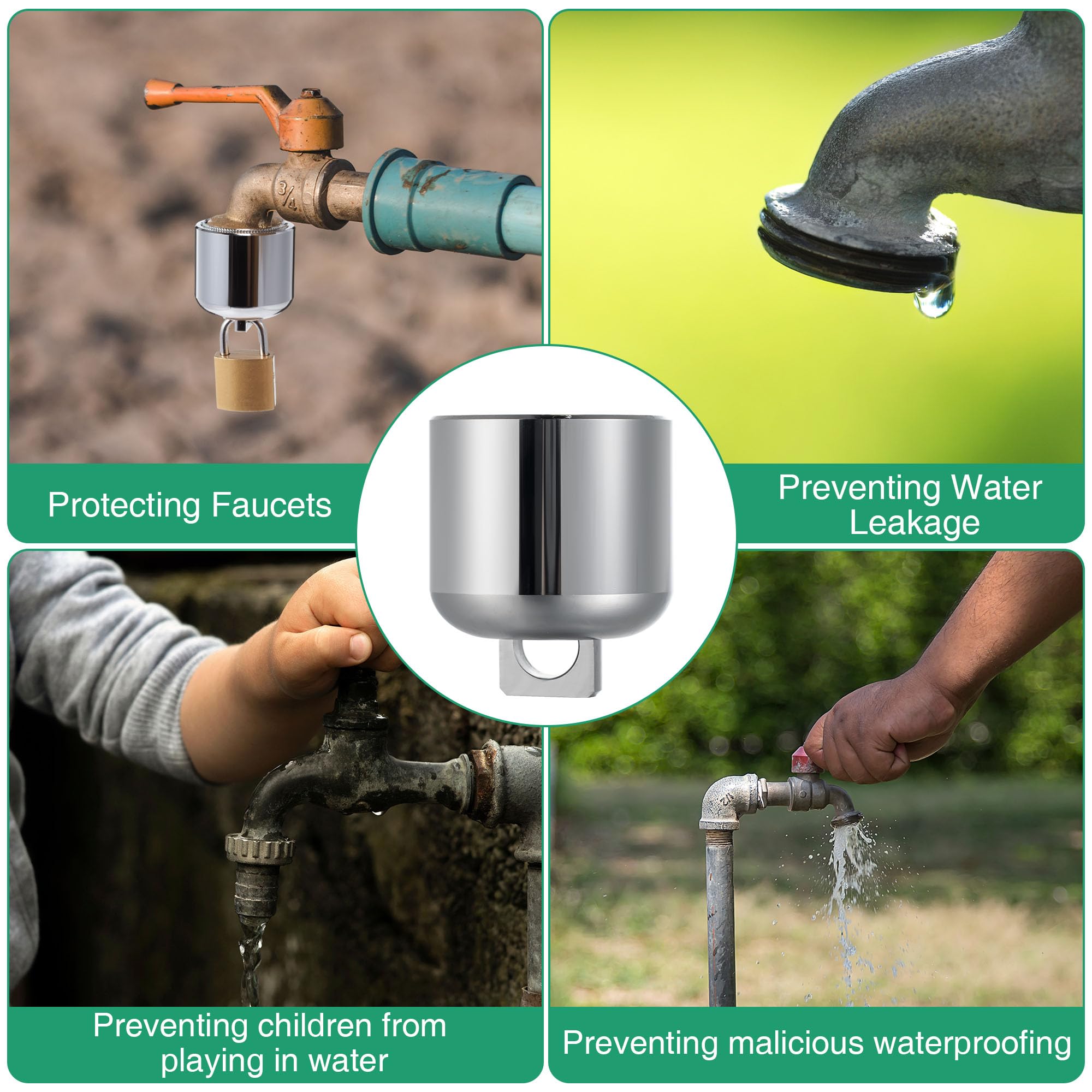 Enhon in garden setting showing secure outdoor water control for homeowners