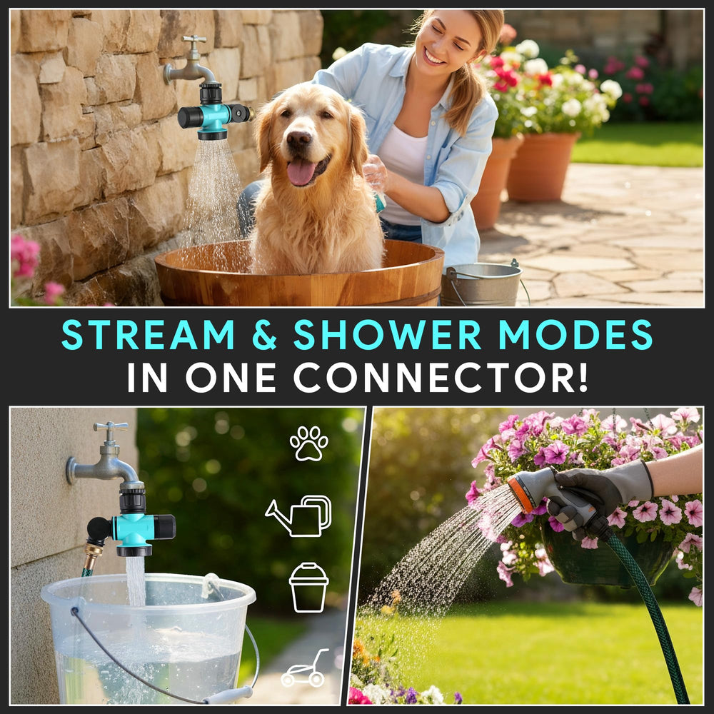 Enhon lifestyle garden use showing watering plants and easing outdoor chores