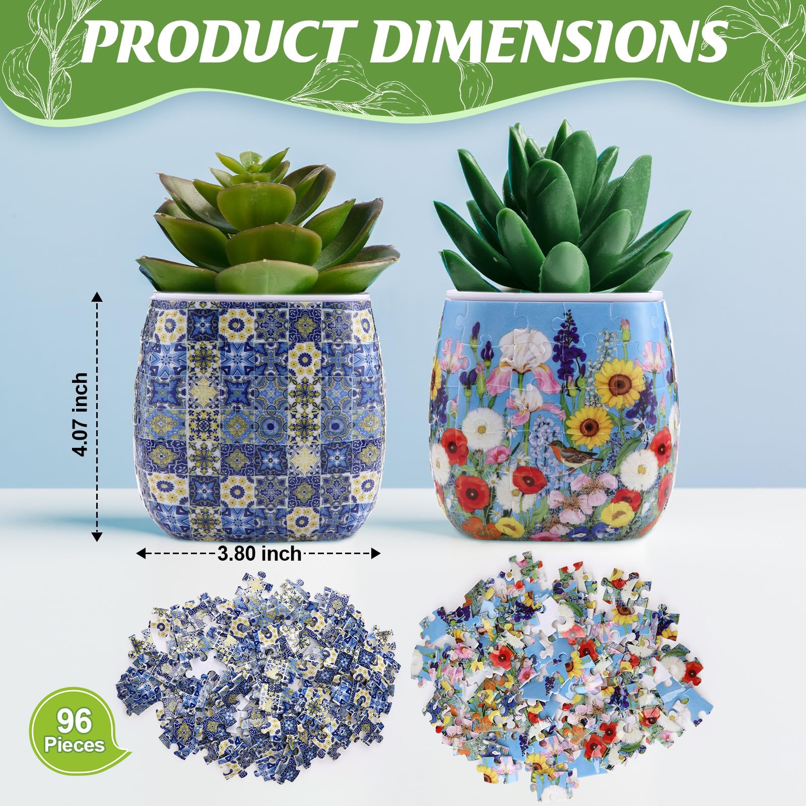 Enhon planter with succulent for size comparison and easy-care display