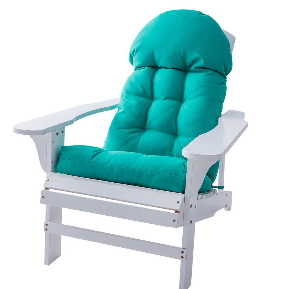 Enipate front view of gray high-back Adirondack cushion showing tailored fit and comfort