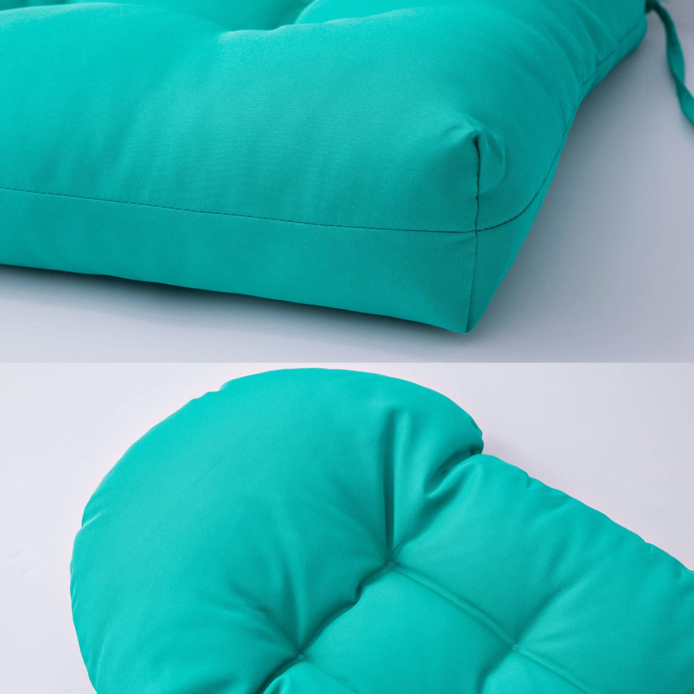 Enipate cushion next to ruler for scale to verify fit and dimensions before purchase