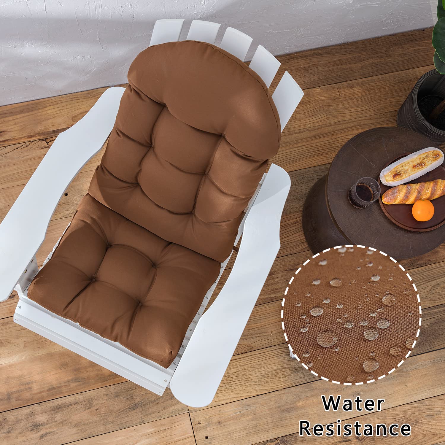 Enipate rear band and ties detail that secure cushion to chair