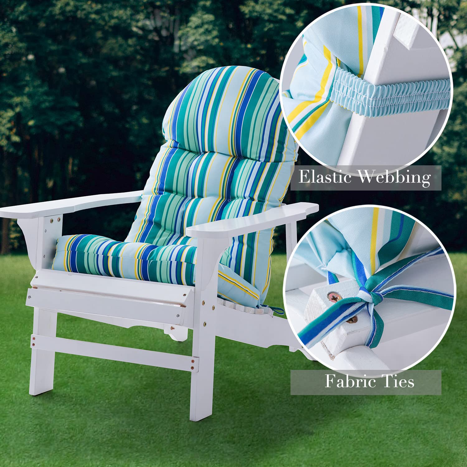 Enipate back-band and ties secure cushion to the chair