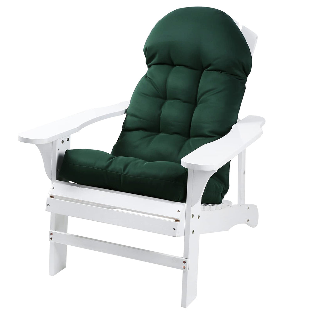 Enipate front view cushion fitted on Adirondack chair enhancing comfort