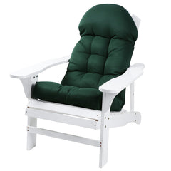 Enipate front view cushion fitted on Adirondack chair enhancing comfort