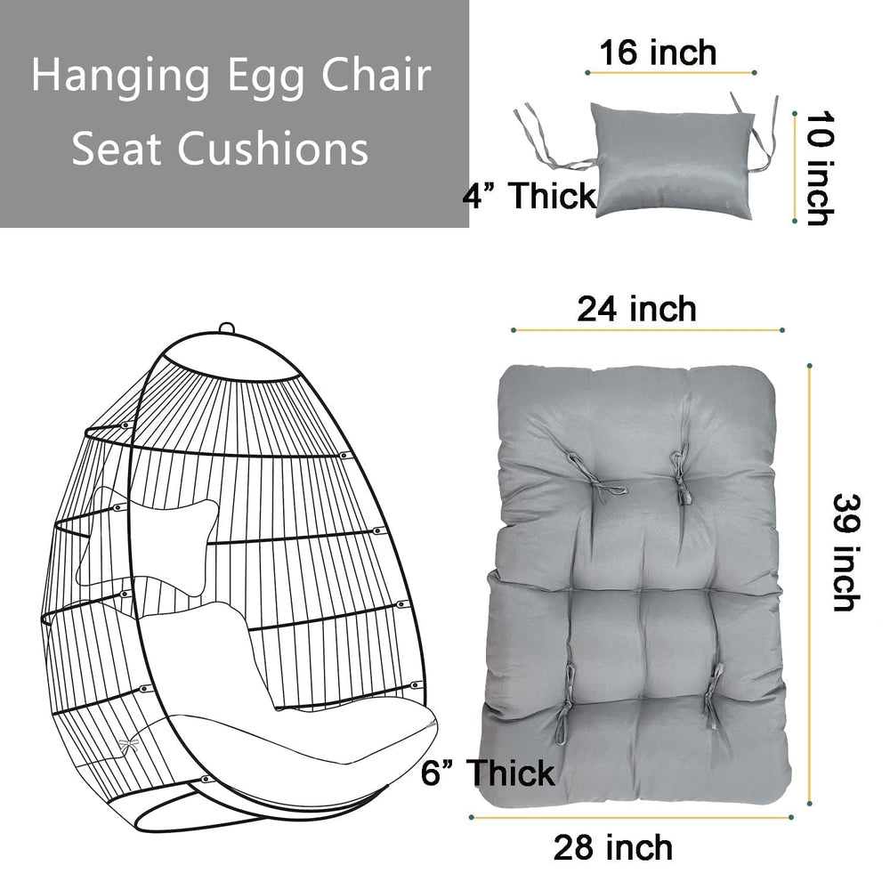 Enipate installed in an egg chair demonstrating proper fit