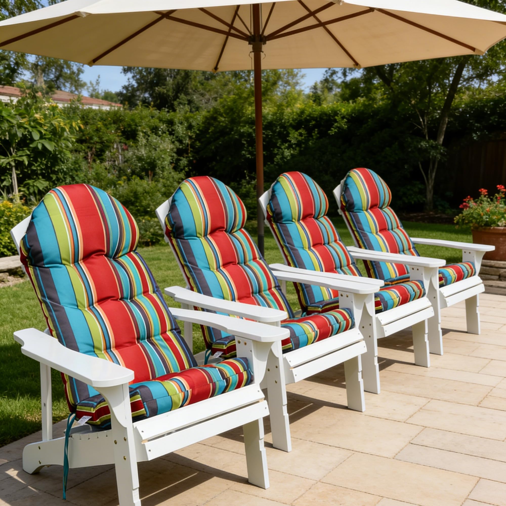 Enipate lifestyle patio scene showing cushions enhancing outdoor comfort