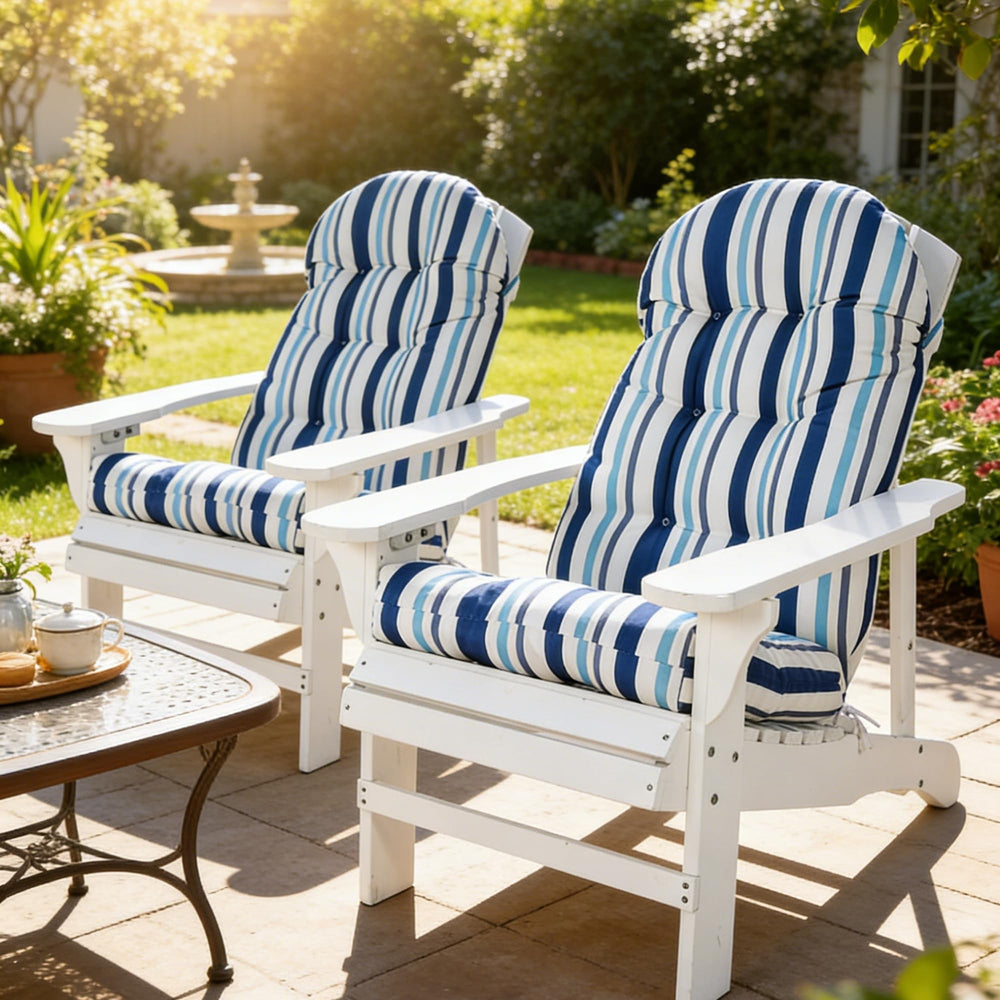 Enipate lifestyle summer patio setting showing durable, stylish outdoor seating