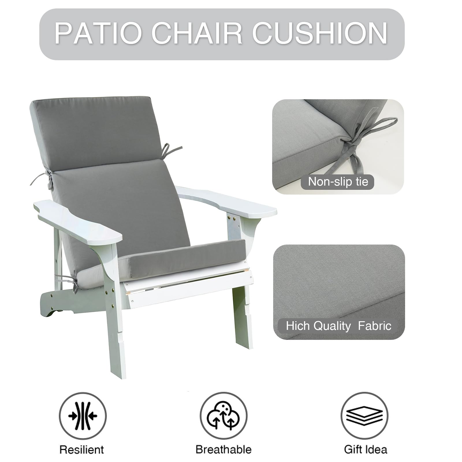 Enipate cushion on rocking chair in use improving posture and relaxation