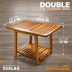 ENKEZI close-up of acacia wood grain highlighting natural durability and texture