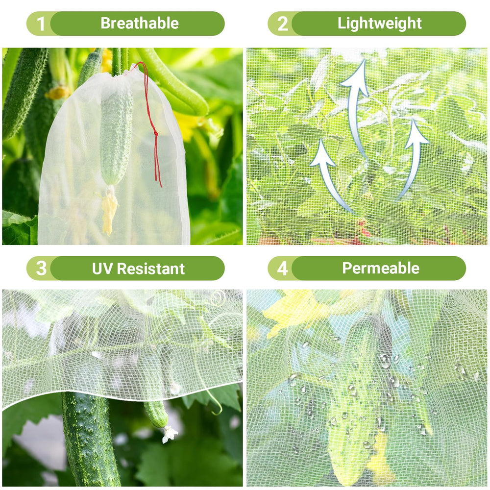 ENPOINT bag fitted on apple tree demonstrating pest protection benefit