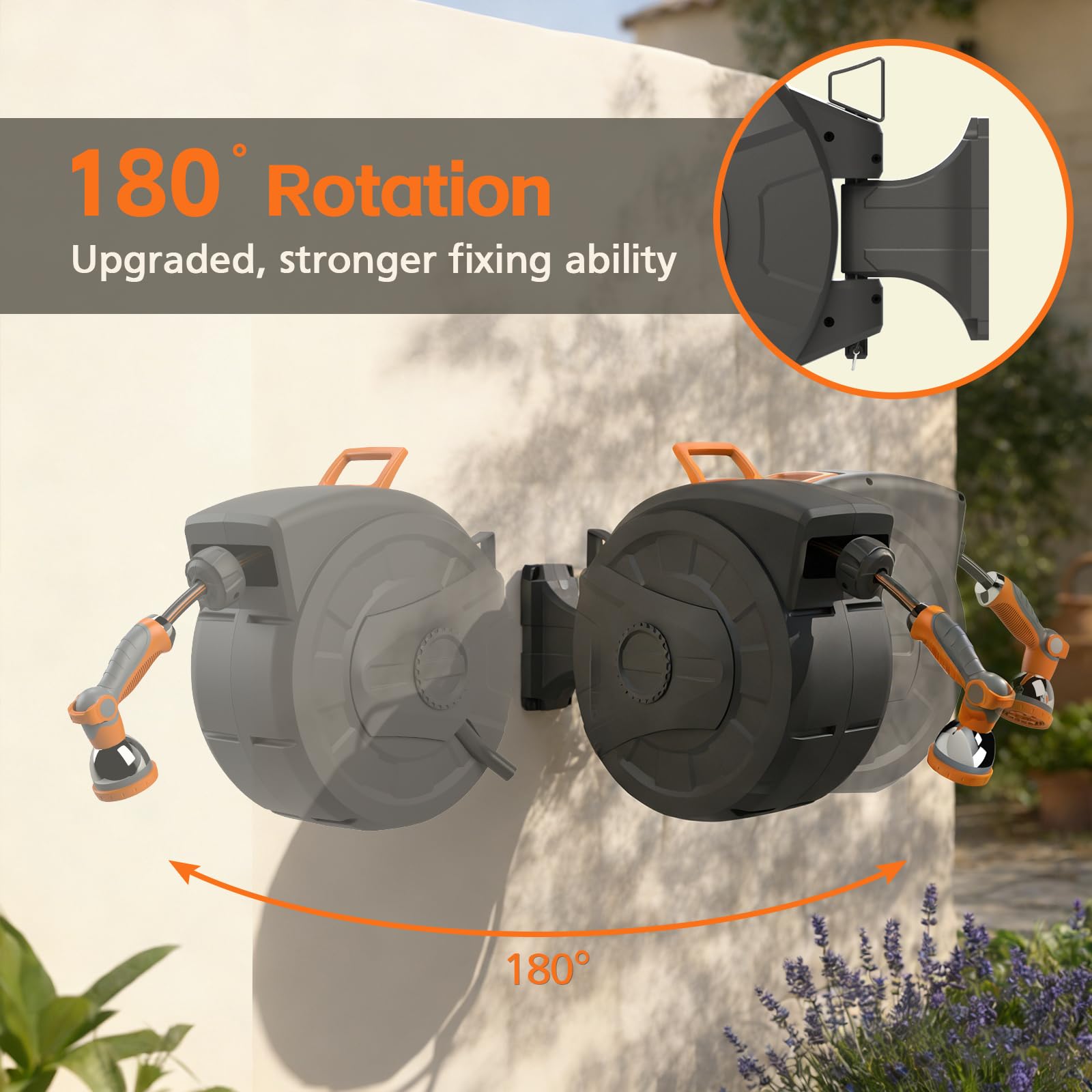 Entgard hose close-up showing durable jacket for weather resistance