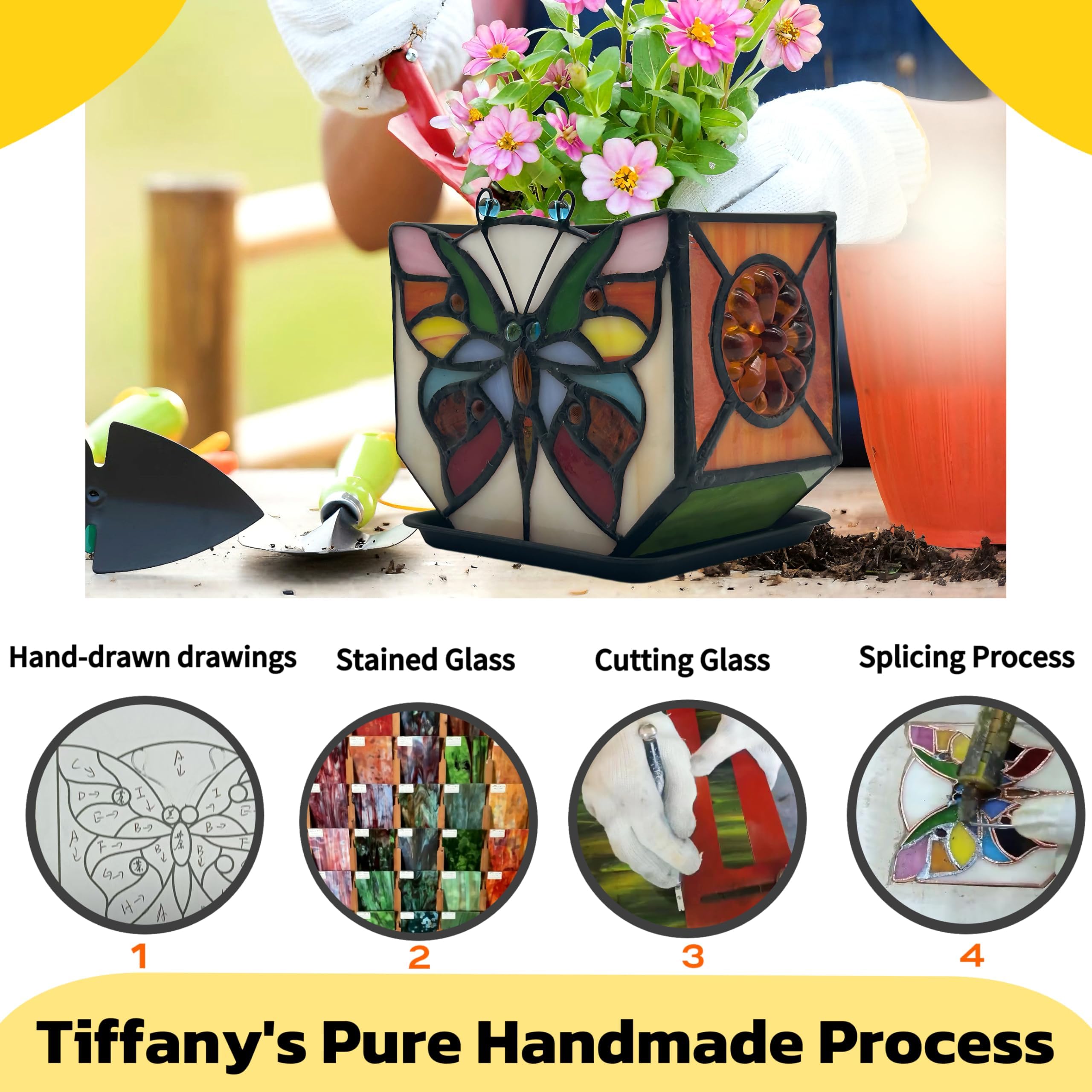Entlityful planter holding a small succulent demonstrating decorative plant display benefit