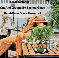 Entlityful cat planter with small succulent demonstrating decorative planting benefit