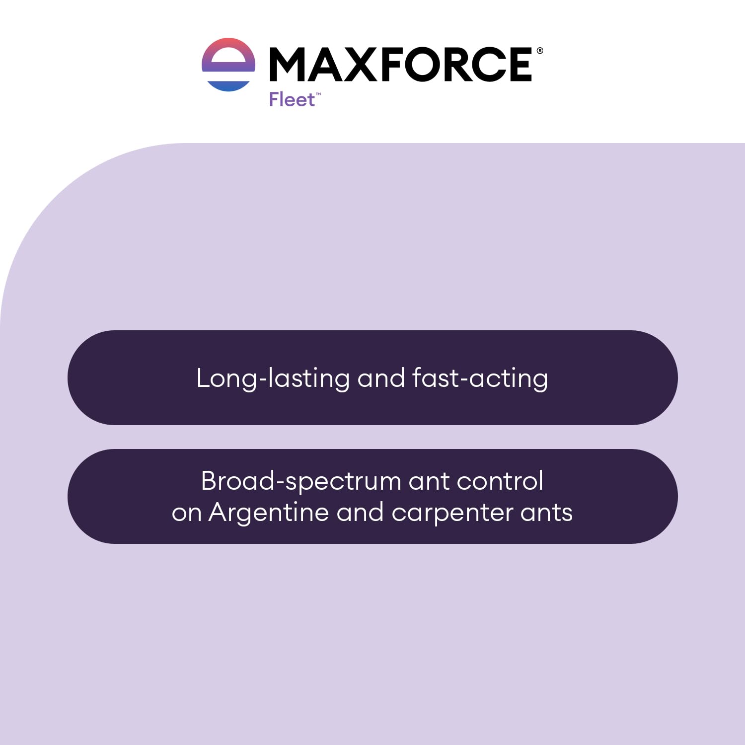 Pea-sized application of Envu Maxforce Fleet gel on a baseboard illustrating precise, low-waste placement