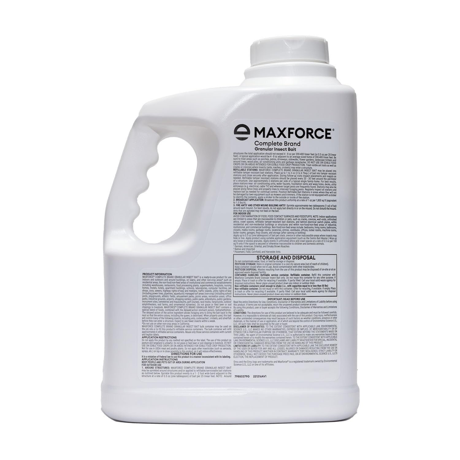 Close-up of granular texture for Envu Maxforce showing bait particles and easy scatter