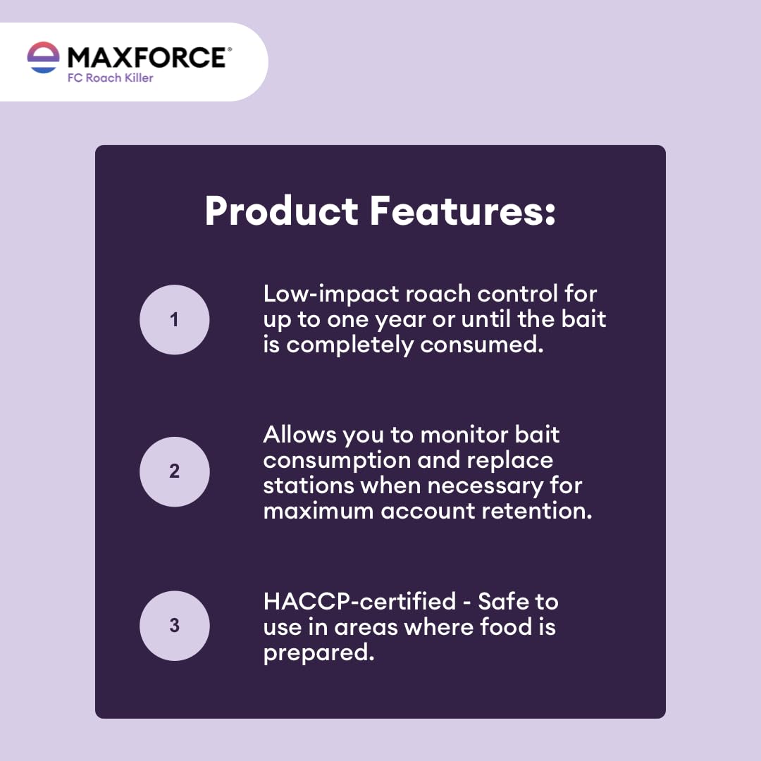 Envu Maxforce reservoir label detail displaying instructions and trusted formulation benefit