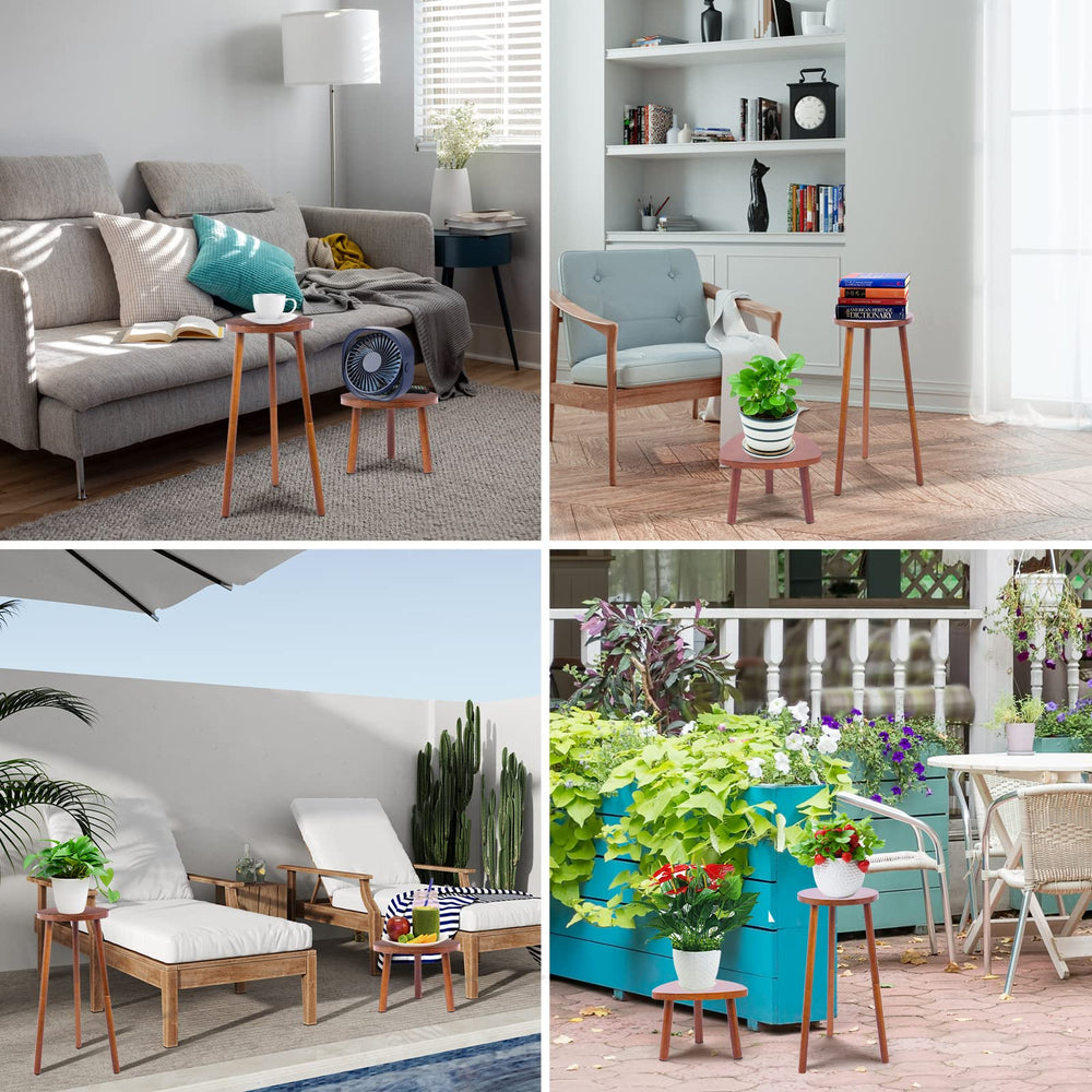 Eocogup in living room corner with plants creating a cozy, space-saving display