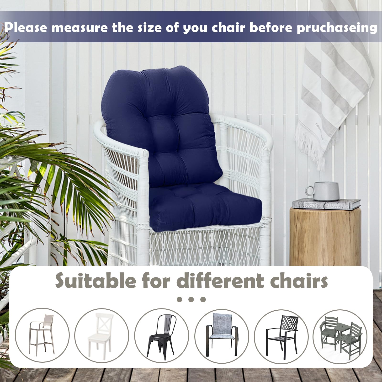 Eoieov pair on dining chairs creating coordinated outdoor style