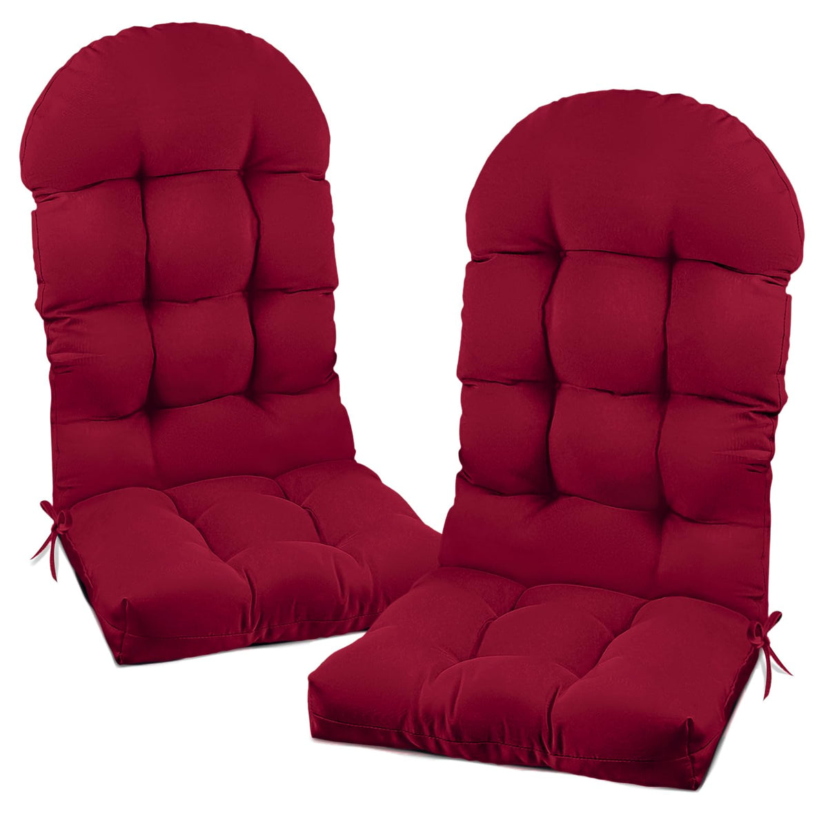 Eoieov front view of both cushions showing full coverage and neat finish