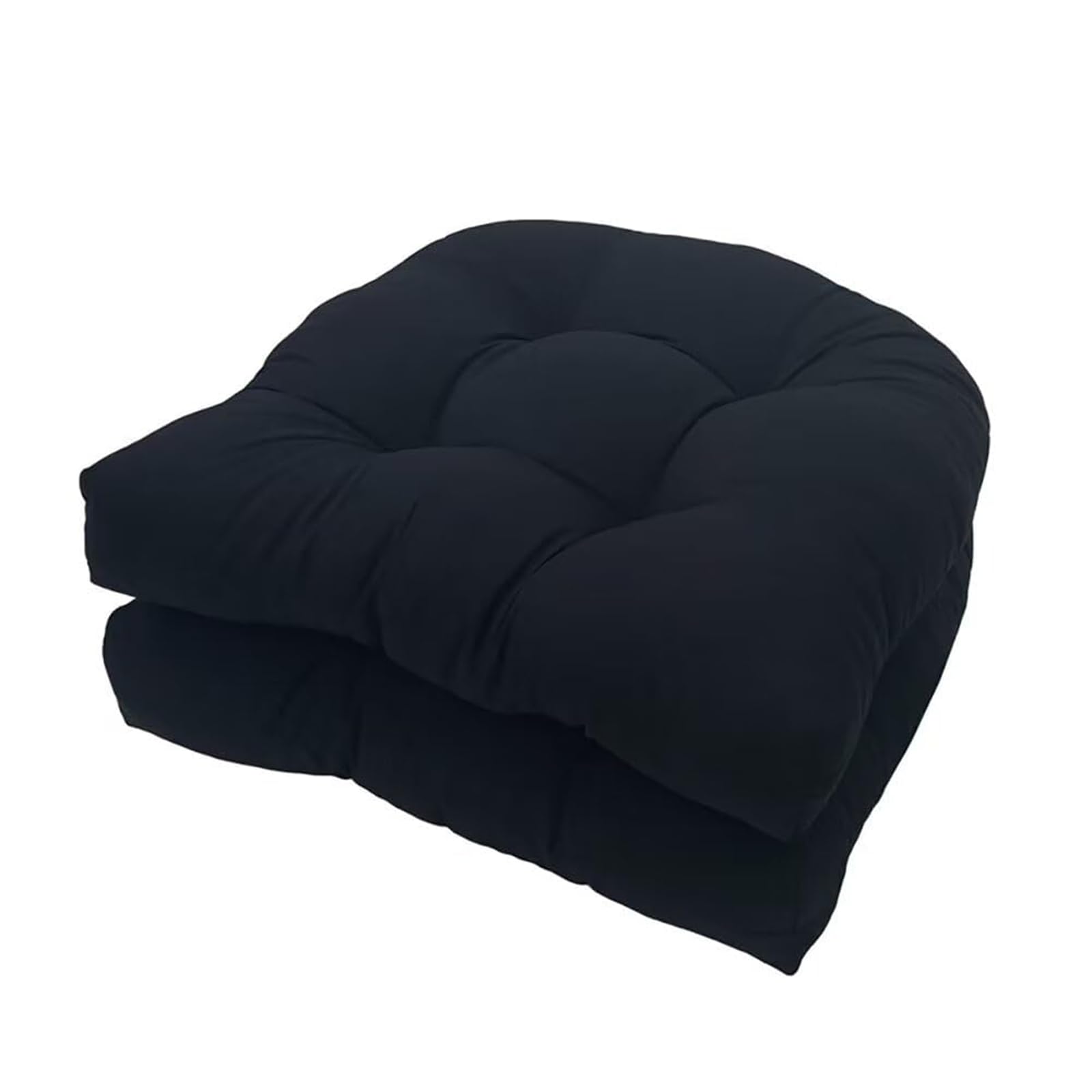 Eoieov front view of black pair showing neat edges and comfortable padding