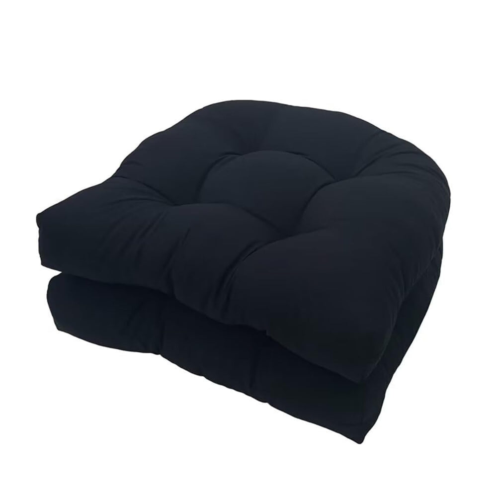 Eoieov front view of black pair showing neat edges and comfortable padding